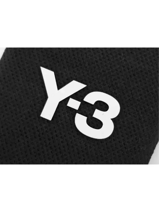 adidas Y-3 Tennis Wristband L Unisex Sports Training Band 9x13cm 2pcs NWT JW8531 - Picture 3 of 5